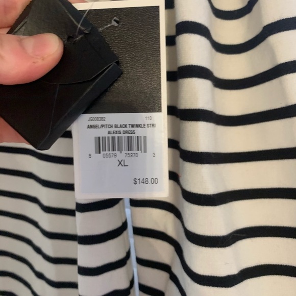 Juicy Couture Crystal Striped Alexis Jersey Dress - Picture 7 of 8